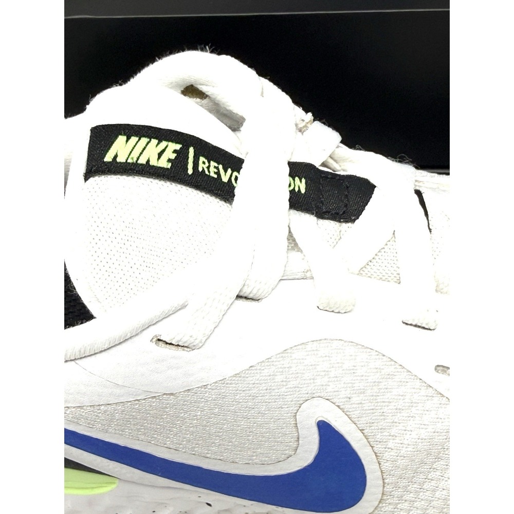 Men's Size 10 - Nike Revolution 5 White Racer Blue Green Black -Read Description - Picture 2 of 14